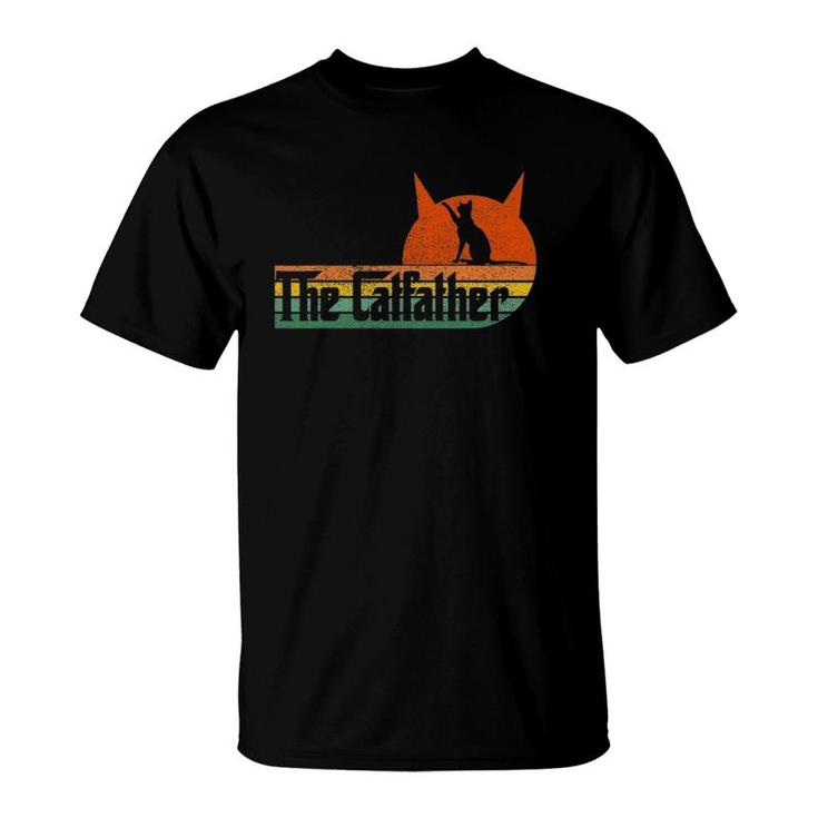 Funny Vintage Retro The Catfather T-Shirt