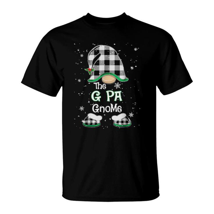 G Pa Gnome Buffalo Plaid Matching Christmas Pajama Family  T-Shirt