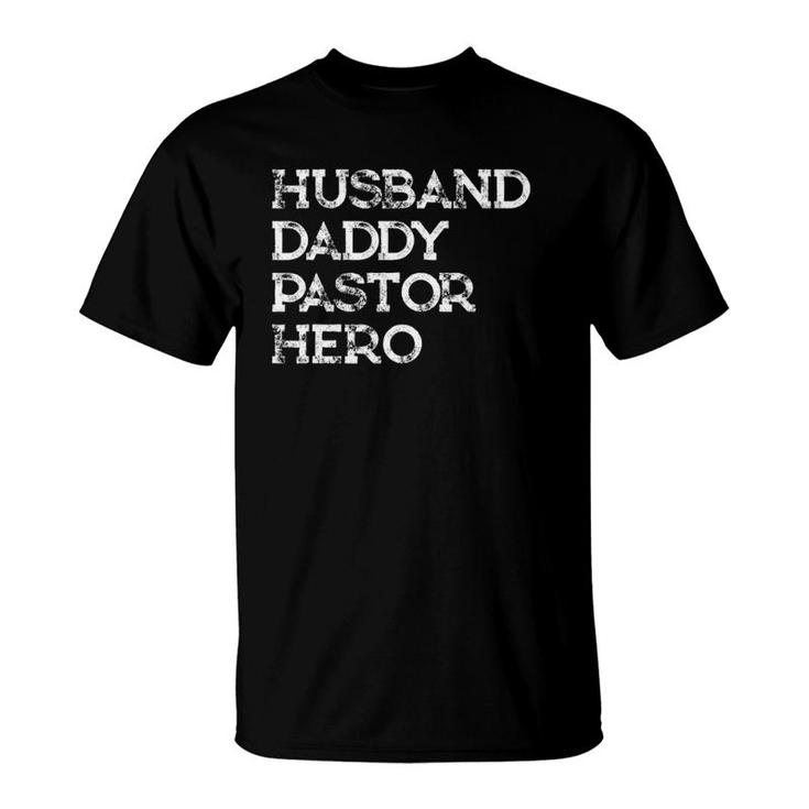 Gift For Pastor Husband Dad Hero Religious T-Shirt
