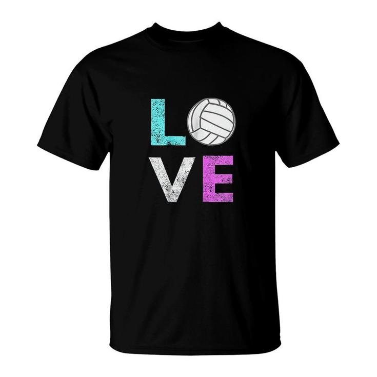 Girls Love Volleyball T-Shirt