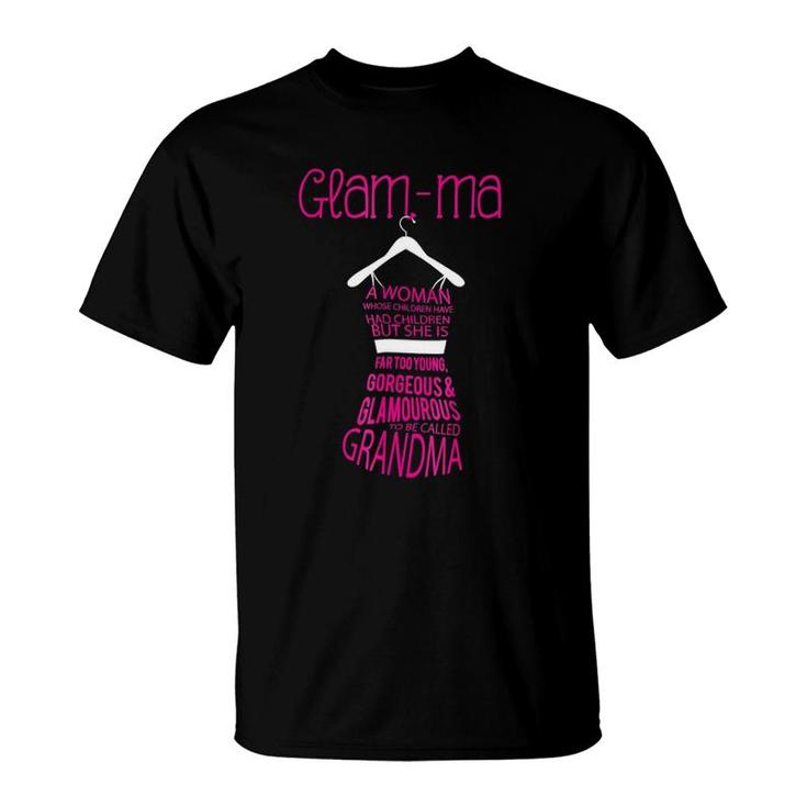 Glamma Funny Grandmother Tee  T-Shirt