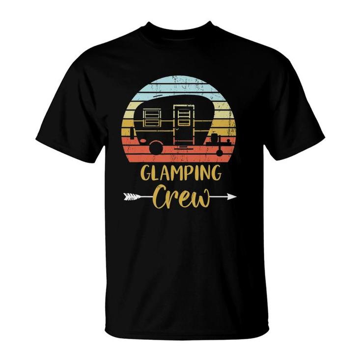 Glamping Crew Funny Girls Camping Trip T-Shirt