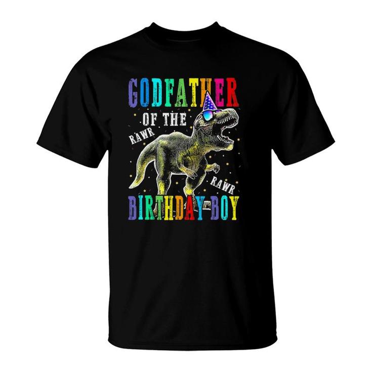 Godfather Of The Birthday Boy Dinosaur T-Shirt