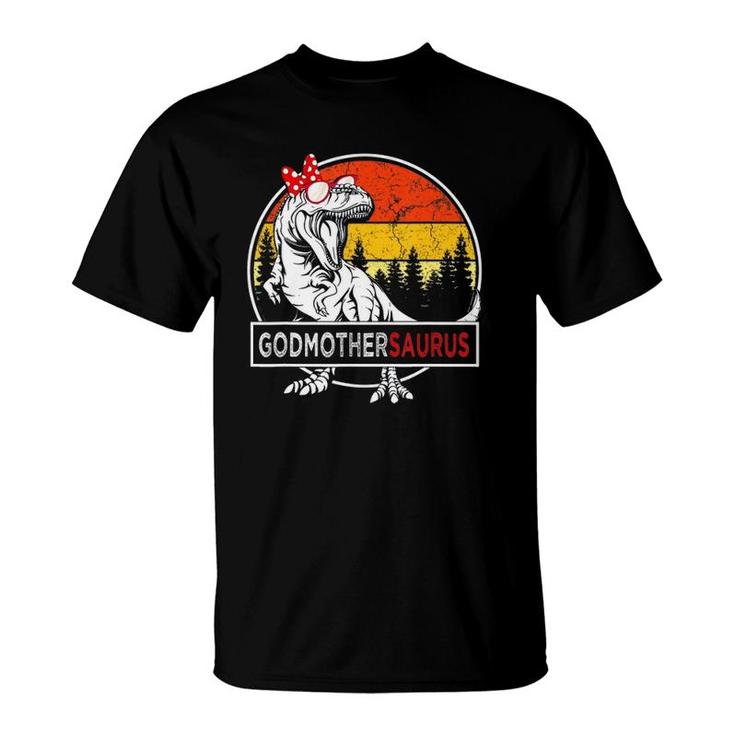 Godmothersaurus Dinosaur Funny Godmother Saurus Family T-Shirt
