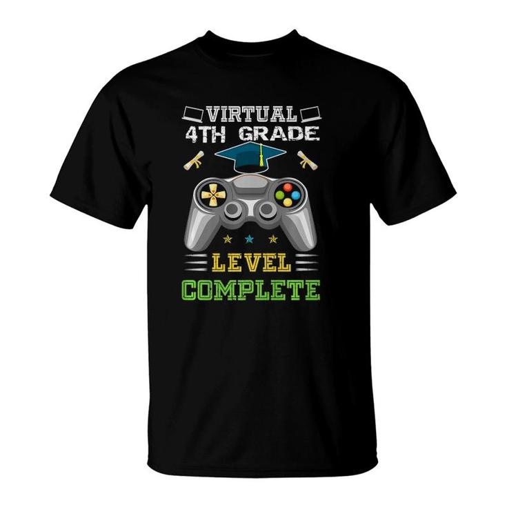 Graduation Virtual 4Th Grade Level Complete Gamer 2021  T-Shirt