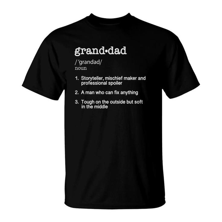 Granddad Definition Funny Gift Tee T-Shirt
