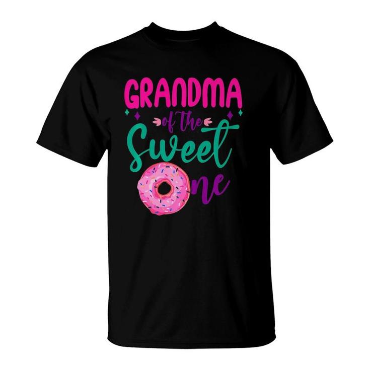 Grandma Of Sweet One 1St B-Day Party Matching Family Donut Premium T-Shirt