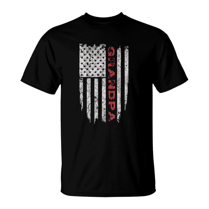 Grandpa American Flag Gifts Tee S T-Shirt