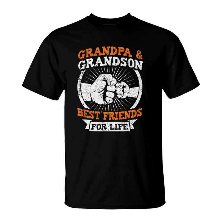 Grandpa And Grandson Best Friends For Life Grandfather Gift T-Shirt