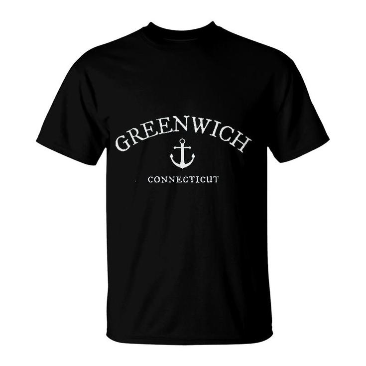 Greenwich Connecticut Nautical Sea Town T-Shirt