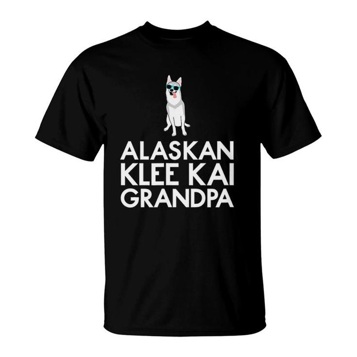 Grey Alaskan Klee Kai Or Mini Husky Grandpa T-Shirt