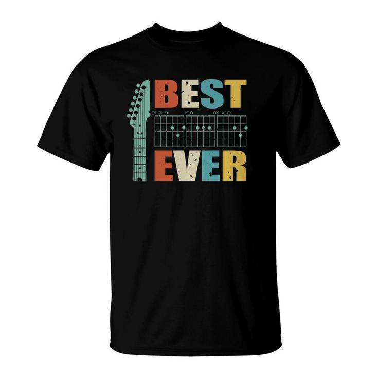 Guitarist Father Best Dad Ever D A D Chord Dad Gift T-Shirt