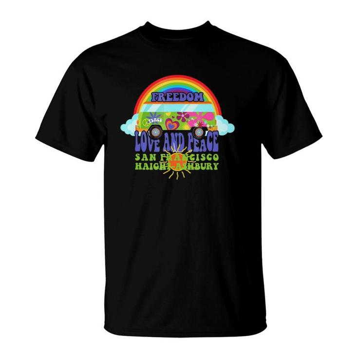 Haight Ashbury San Francisco Summer Of Love 9 Bus T-Shirt