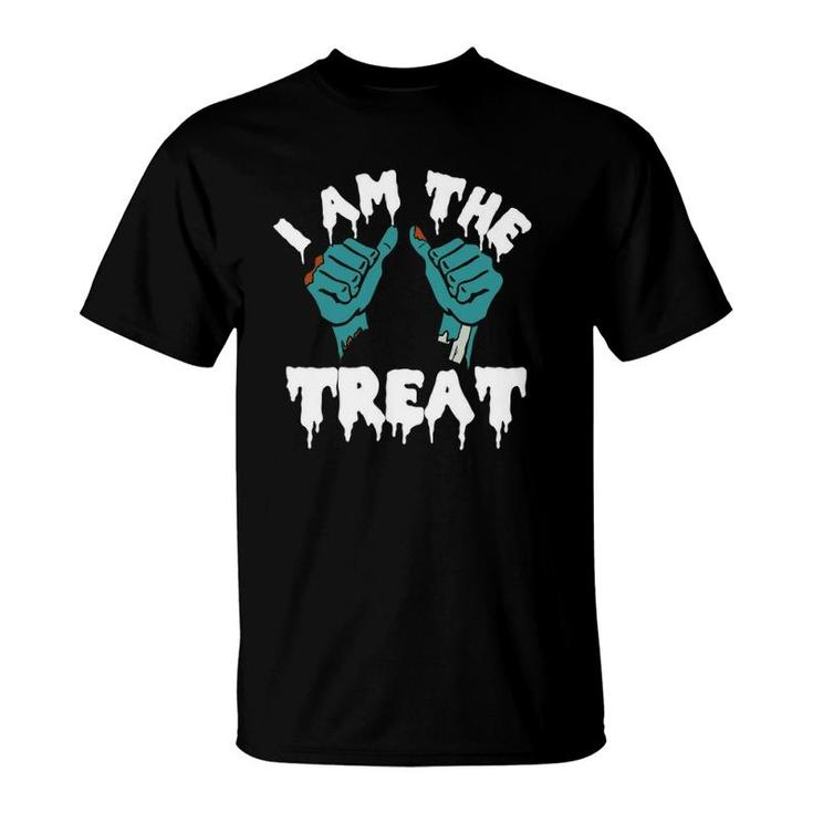 Halloween I Am The Treat Zombie Hands Graphic T-Shirt