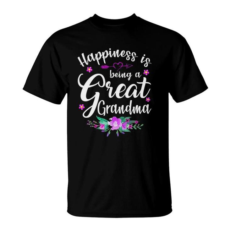 Happiness Is Being A Great Grandma Mother's Day Gift T-Shirt