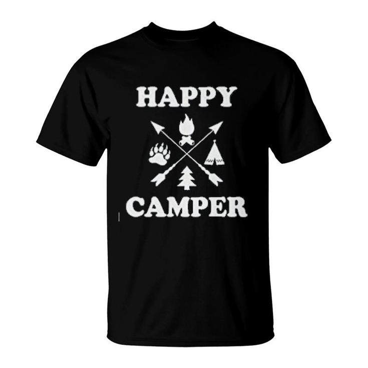 Happy Camper Tree Symbol T-Shirt