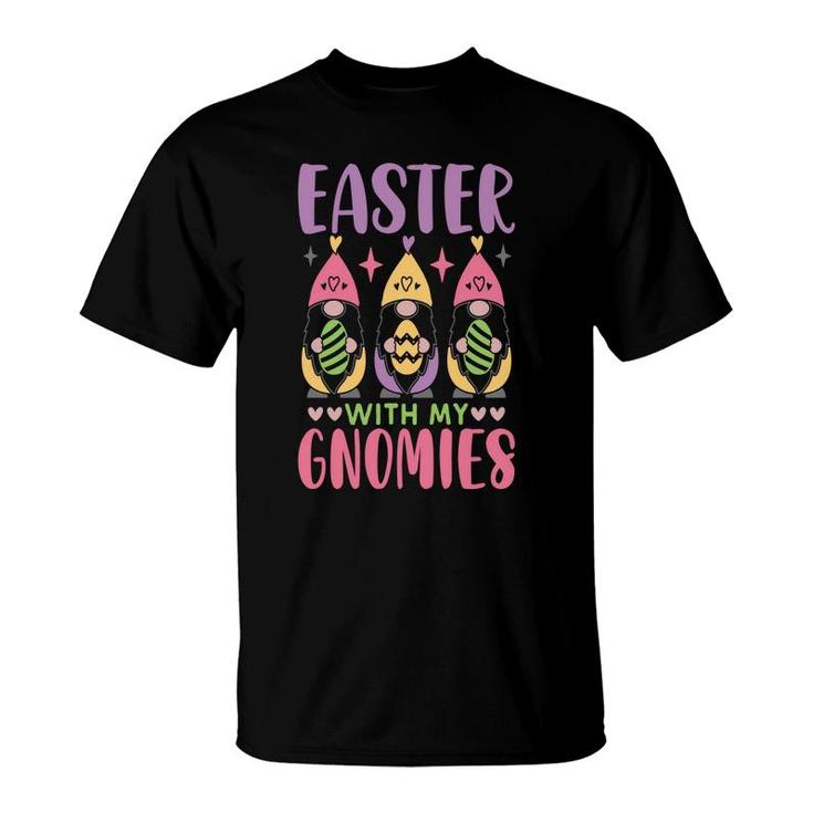 Happy Easter Day Happy Easter With My Three Gnomies T-shirt