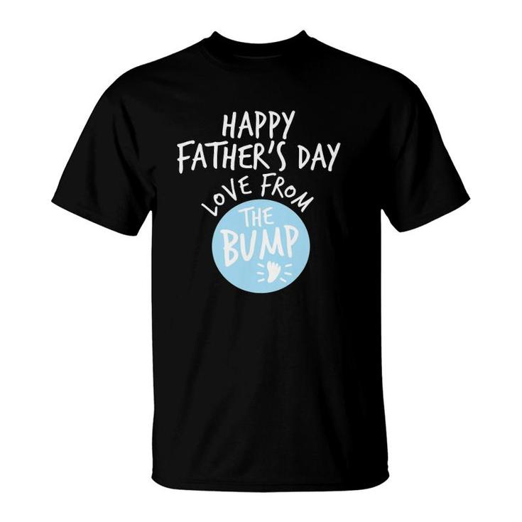 Happy Father's Day From The Bump Gender Reveal Boy New Dad T-Shirt