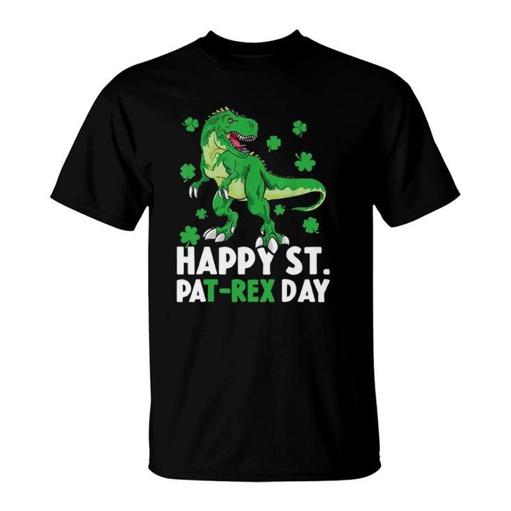 Happy St Pat-Rex Dinosaur Saint Patrick's Day For Boys Girls T-Shirt