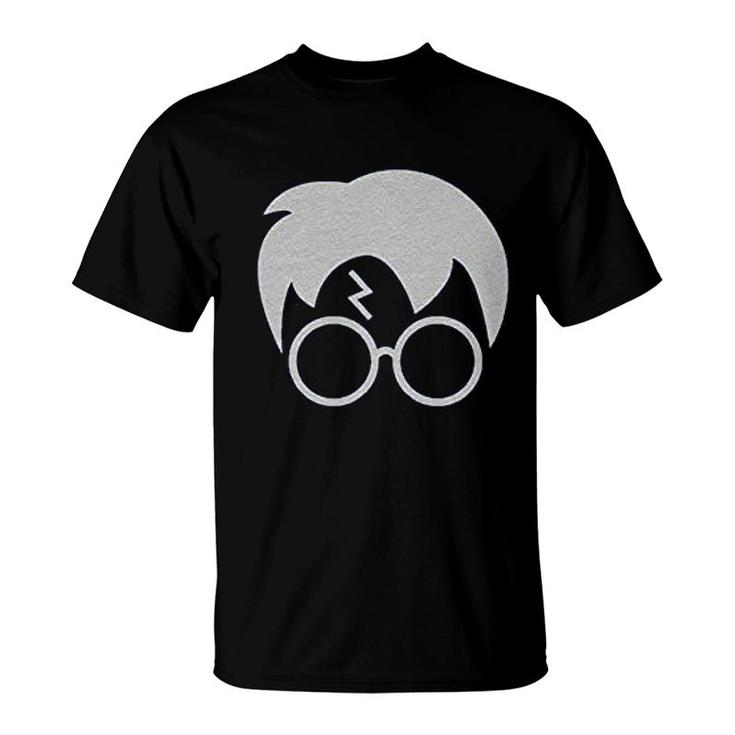 Harry Glasses Lightning Bolt Hair Youth T-shirt