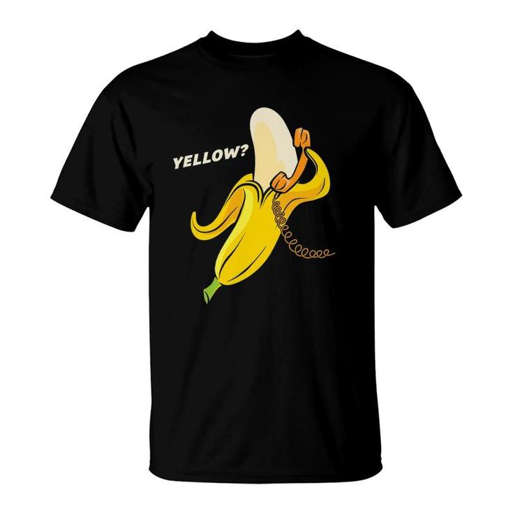Healthy Banana Yellow Phone Vegan Market T-Shirt