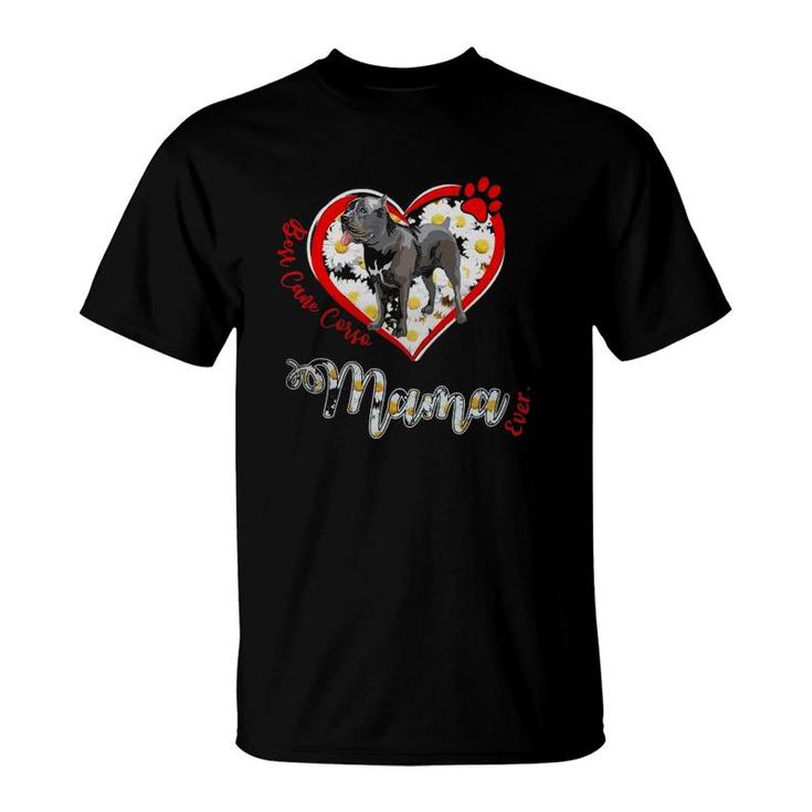 Heart Dog Funny  Best Cane Corso Mama Women's Day T-Shirt