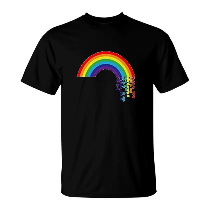 Heart Rainbow Lgbt Gift T-Shirt