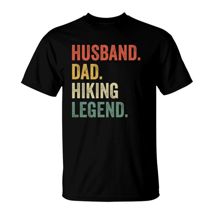 Hiker Husband Dad Hiking Legend Vintage Funny Outdoor T-Shirt