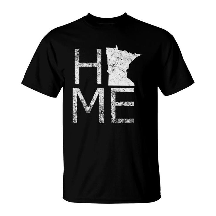 Home Minnesota Map Cute Proud Of Your State  T-Shirt