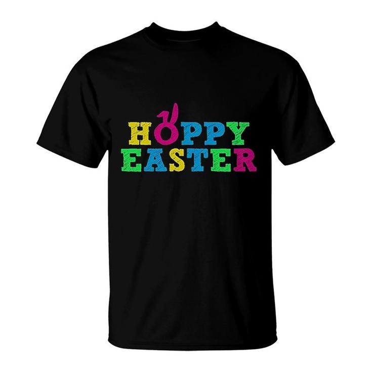 Hoppy Easter Happy Easter Cute Colorful T-Shirt