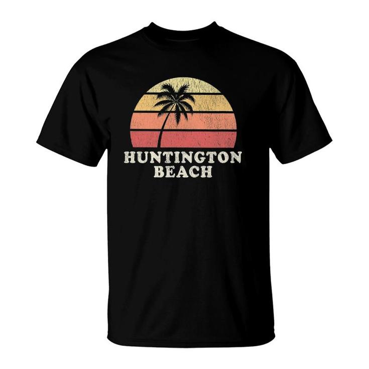 Huntington Beach Ca Vintage 70S Retro Throwback Design T-Shirt