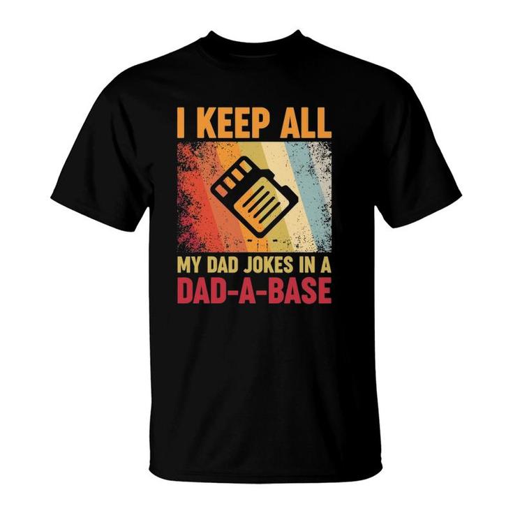 I Keep All My Dad Jokes In A Dad A Base Shirt, Daddy Tshirt, Funny - Foto 12