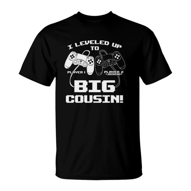 I Leveled Up To Big Cousin Gaming Controller Rpg Video Game T-Shirt
