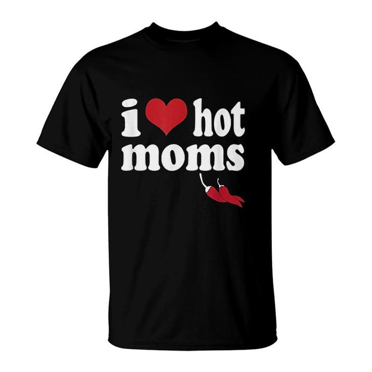 I Love Moms Heart T-Shirt