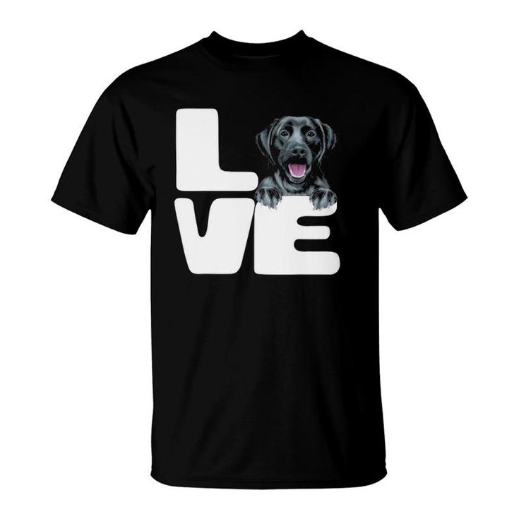 I Love My Black Labrador Retriever Dog Lover T-Shirt