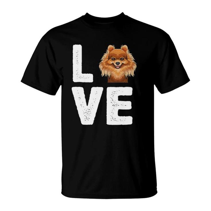 I Love My Pomeranian  Cute Pomeranian T-Shirt