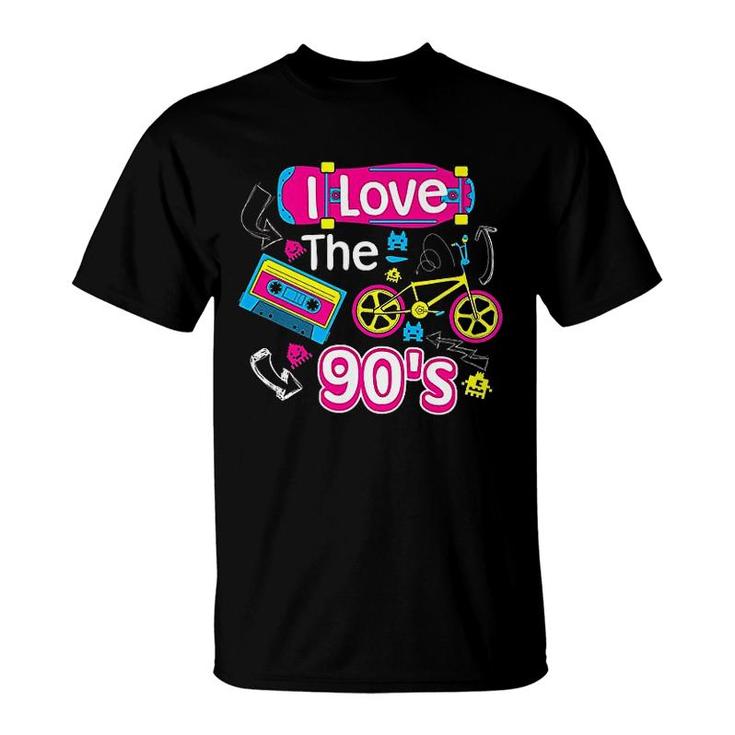 I Love The 90s  Cute Fancy Millennials Gift T-Shirt