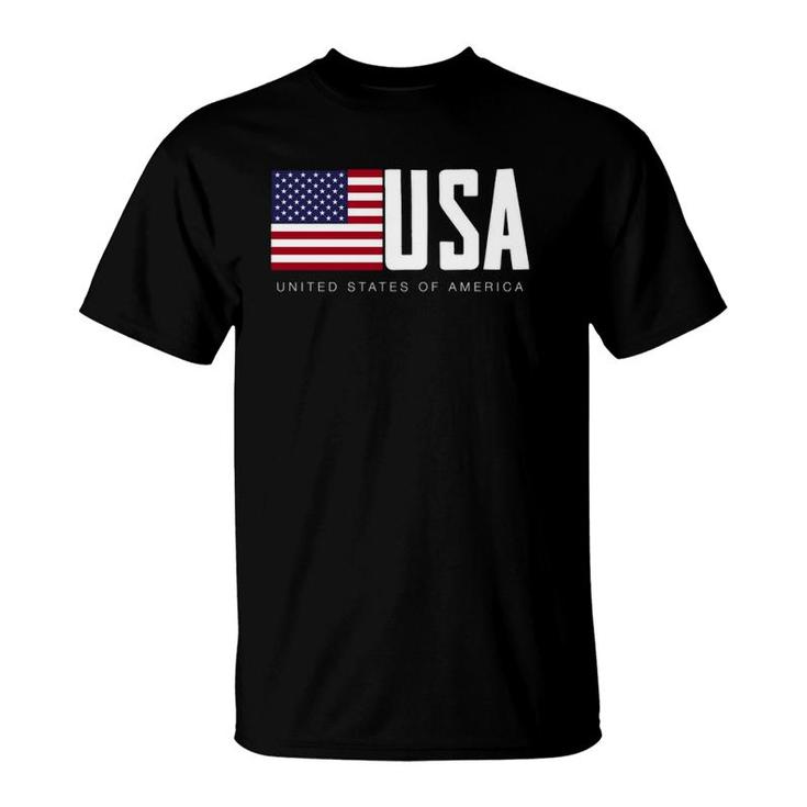 I Love Usa, Enjoy Cool Usa United States Of America Flag T-Shirt