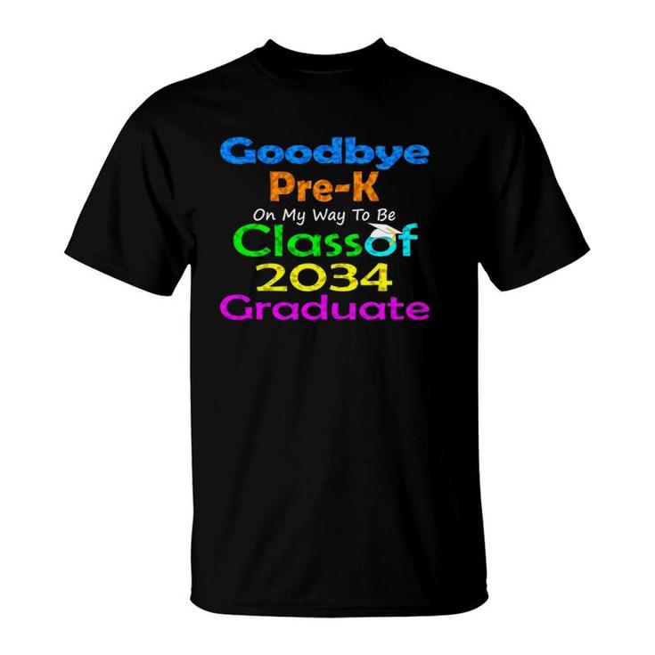 I Nailed Nursery Class Of 2034 Goodbye Pre K Graduation T-Shirt