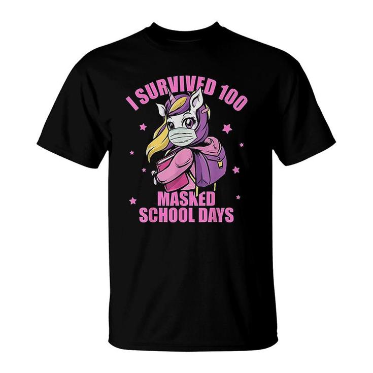 I Survived 100 Masked School Days T-Shirt