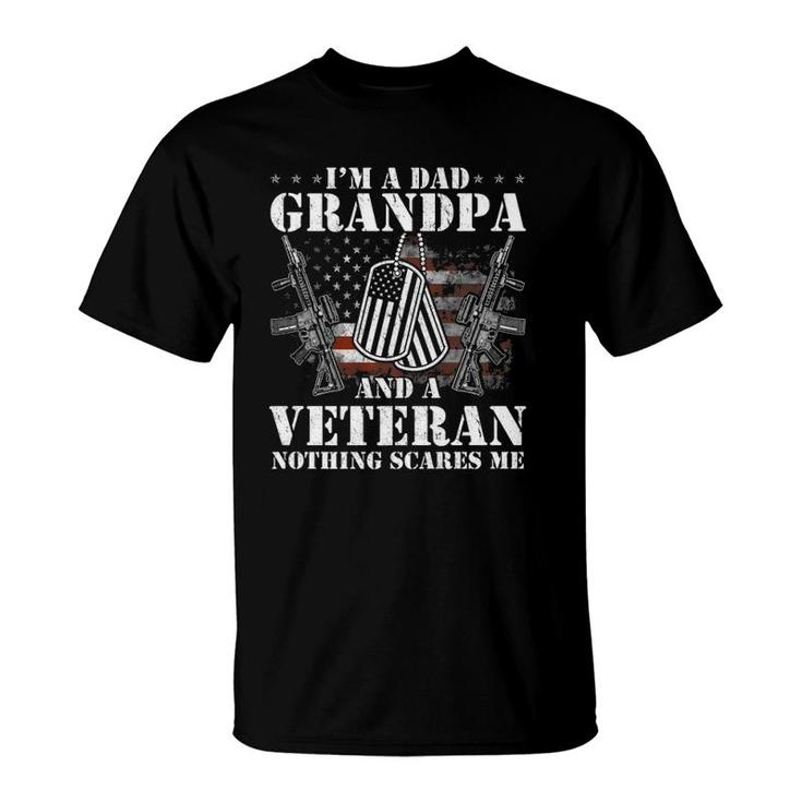 I'm A Dad Grandpa Veteran Father's Day S Premium T-Shirt