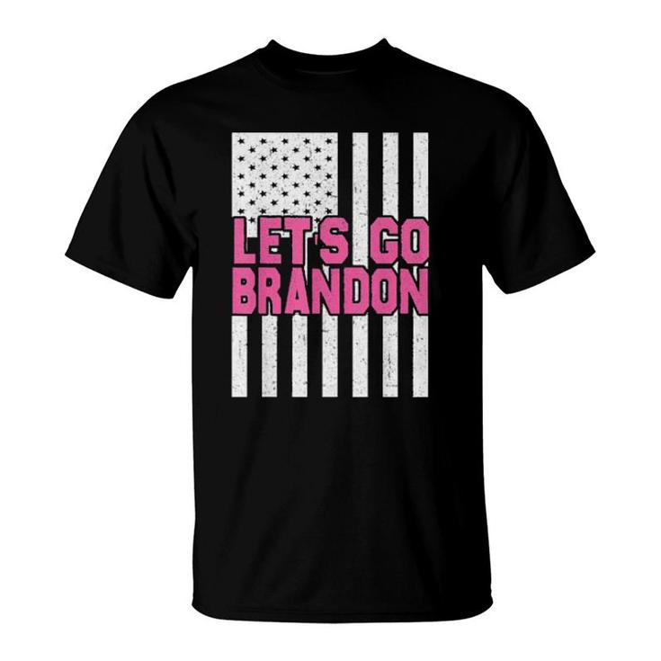 In October We Wear Let’S Go Brandon Pink T-Shirt