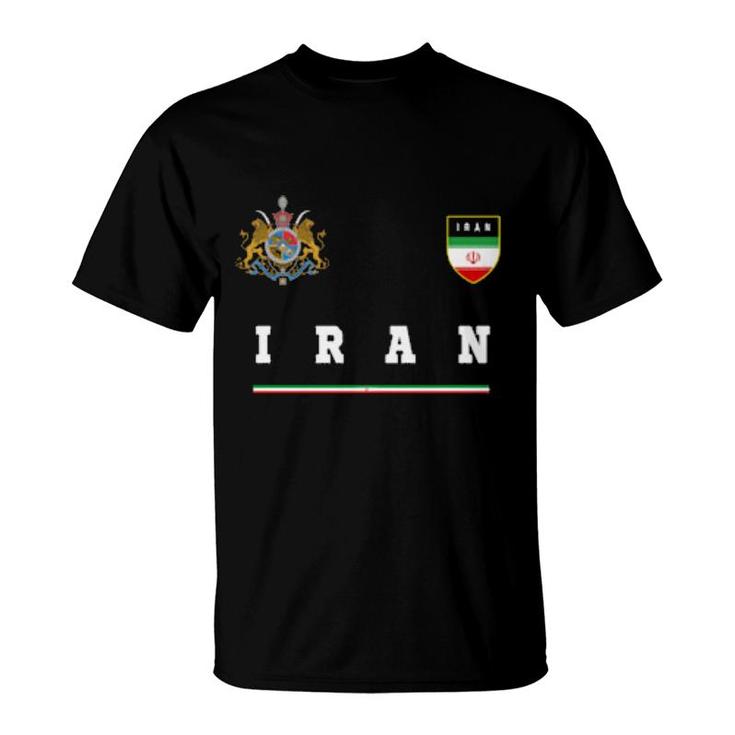 Iran Sportsoccer Jersey Iranian Flag Football  T-Shirt