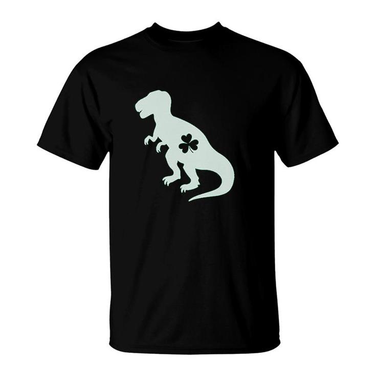 Irish Trex Dinosaur Clover St Patricks Day Gift T-Shirt
