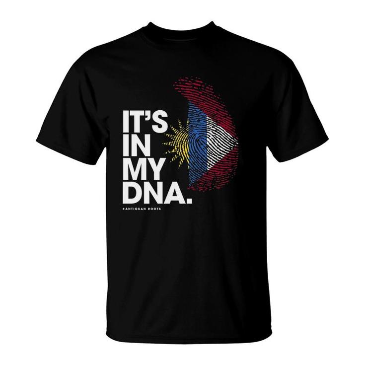It's In My Dna Antigua & Barbuda Flag  Antiguan Roots  T-Shirt