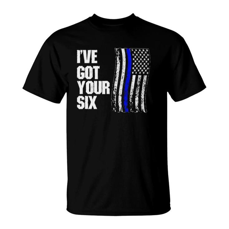 I've Got Your Six Us Flag T-Shirt | Mazezy