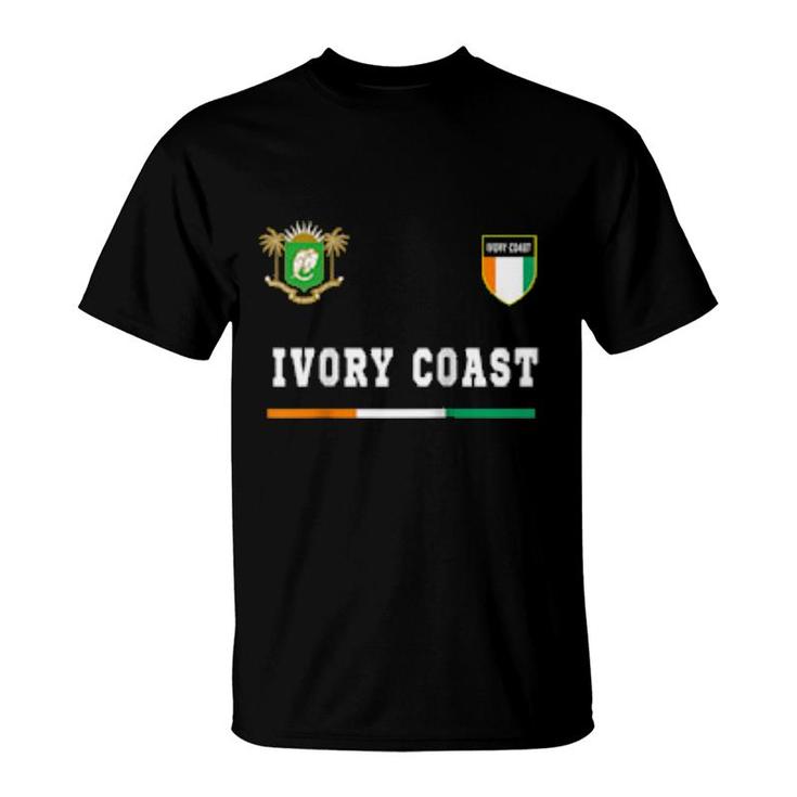 Ivory Coast Sportsoccer Jersey Tee Flag Football  T-Shirt