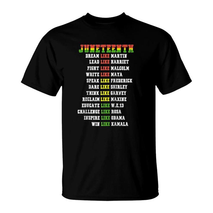 Juneteenth Ancestors Black African Dream Like Leaders Raglan Baseball Tee T-Shirt