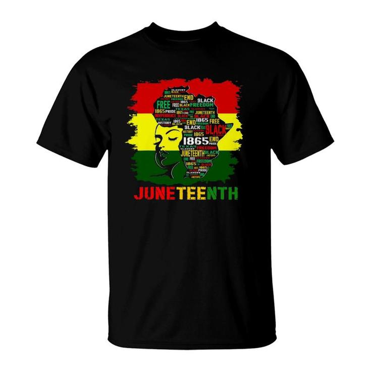 Juneteenth Independence Day - African Flag Black History Tee T-Shirt