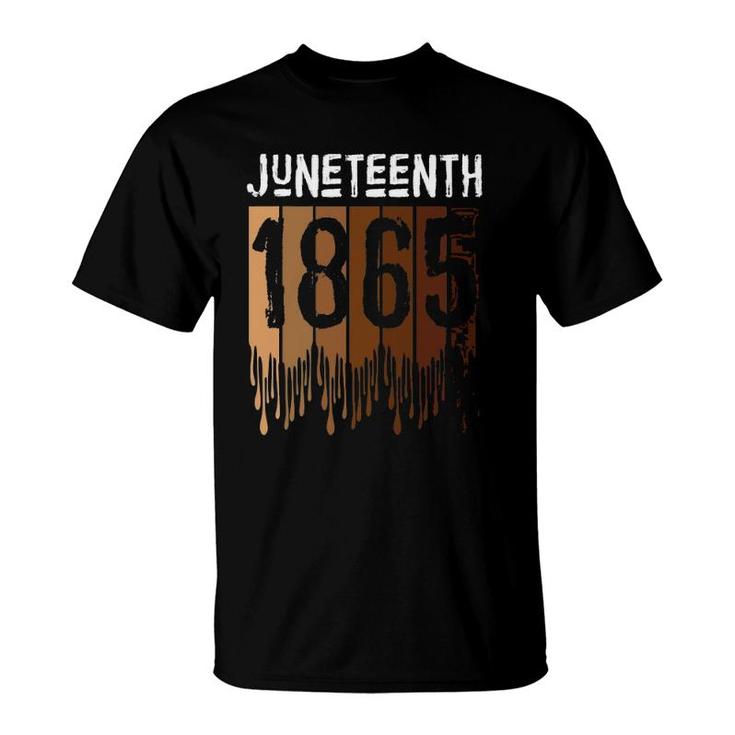 Women's Juneteenth T-Shirt - 1865 Black History Graphic Tee With Vintage Melanin Design - View #5